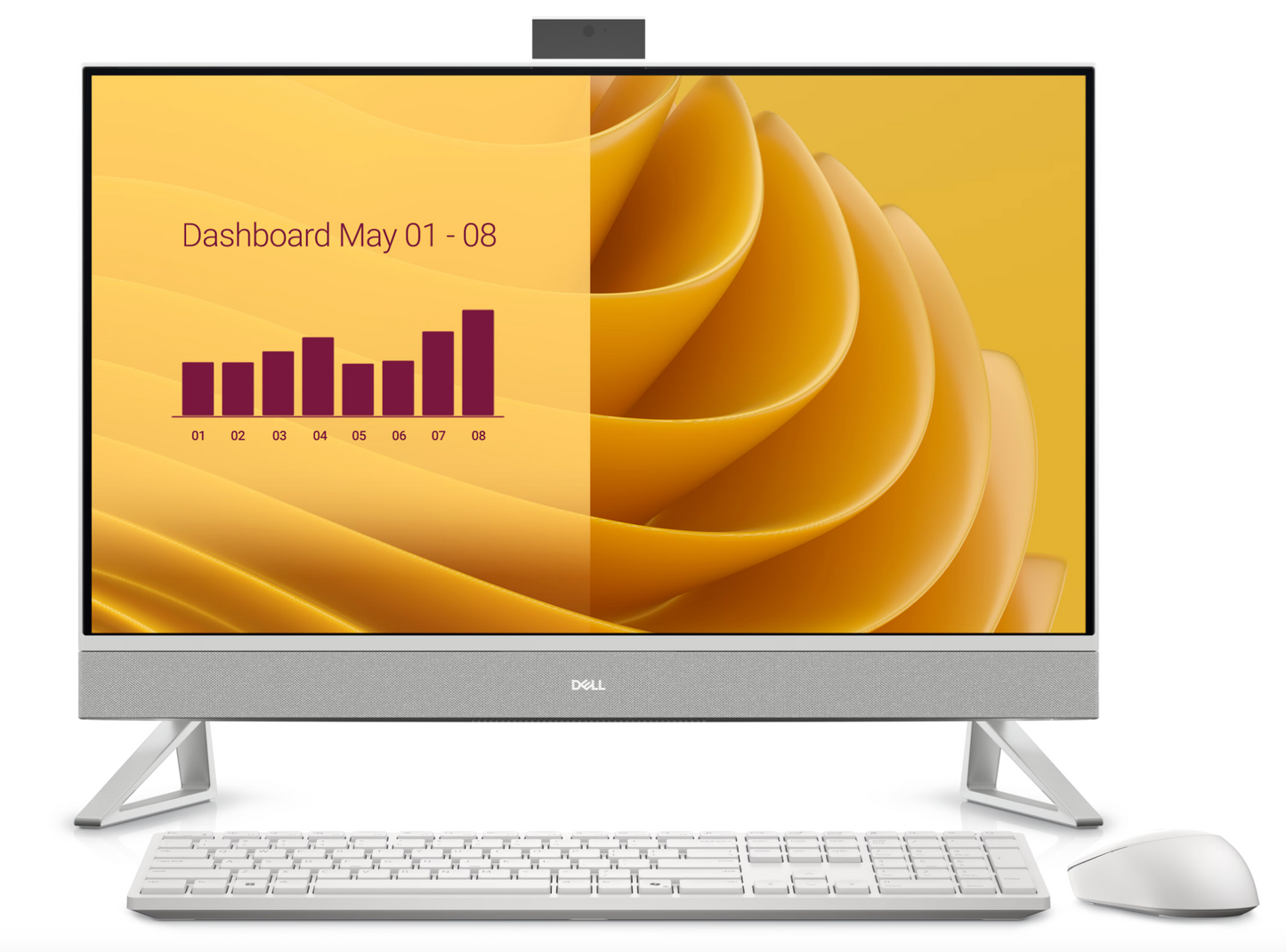 Dell 27 All-in-One - 13th Generation Intel® Core™ i5-1334U - Win 11 Pro - 512GB M.2 PCIe NVMe SSD - 27-inch FHD