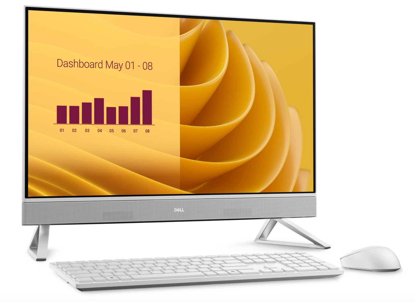 Dell 27 All-in-One - 13th Generation Intel® Core™ i5-1334U - Win 11 Pro - 512GB M.2 PCIe NVMe SSD - 27-inch FHD