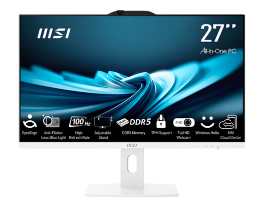 MSI PRO AP272P - Intel Core i7-14700 - 16GB RAM - 1TB M.2 SSD - Win 11 Home - 3 Years Warranty - AX WiFi 6E + Bluetooth 5.3 - Webcam - Wireless Keyboard & Mouse